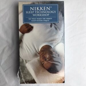 Nikken Sleep Technology Workshop VHS Tape Blue Health Wellness Education